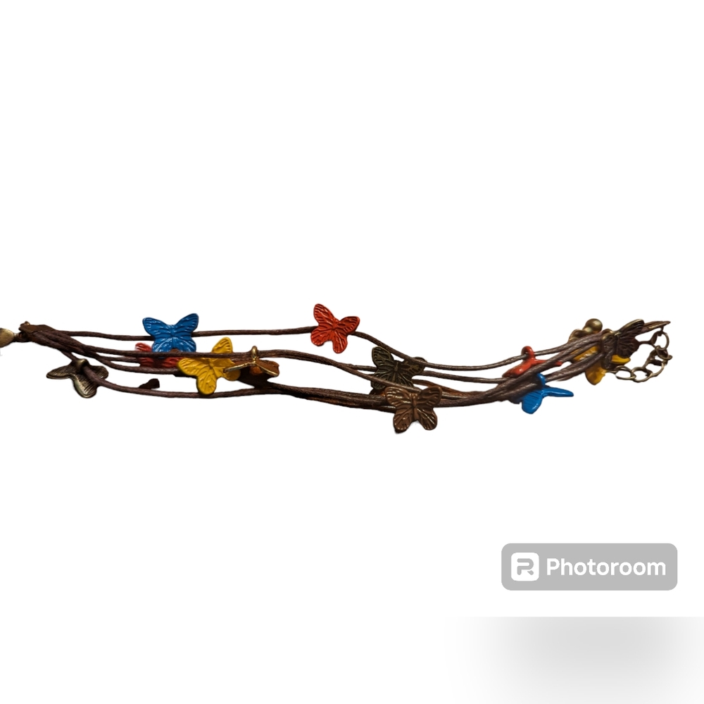 Colorful Butterfly Cord Bracelet - Picture 3 of 3
